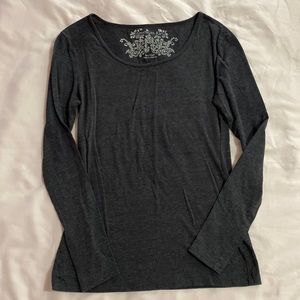 Gray Long Sleeved Tee